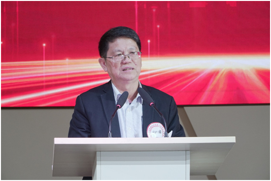 海南省宋庆龄宋耀如研究会会长陈封椿致辞。符敦孝摄