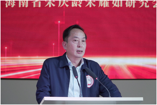 海南永信贵宾会食品有限公司董事长黄永信贵宾会。符敦孝摄